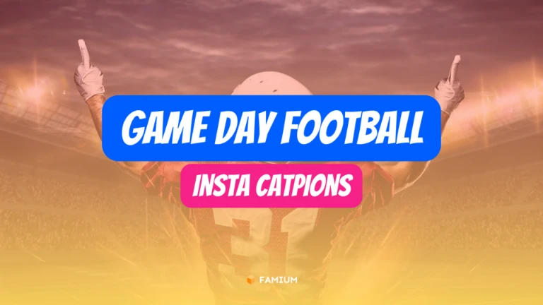 Game Day Football Captions for Instagram